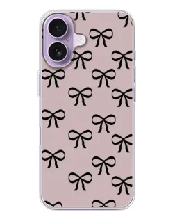 Чехол для iPhone 17 с картинкой «Черные бантики»