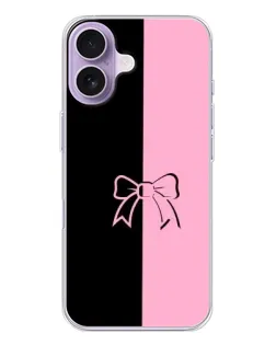 Чехол для iPhone 17 с картинкой «Половинки банта»
