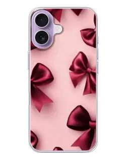 Чехол для iPhone 17 с картинкой «Бордовый атлас»