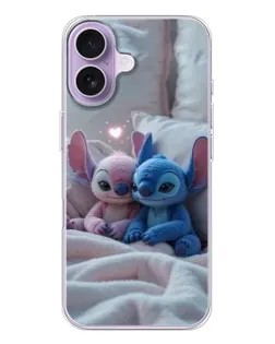 Чехол для iPhone 17 с картинкой «Плюшевые Стич Ангел»