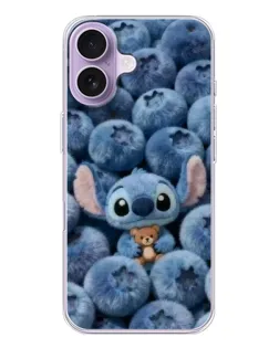 Чехол для iPhone 17 с картинкой «Стич и голубика»