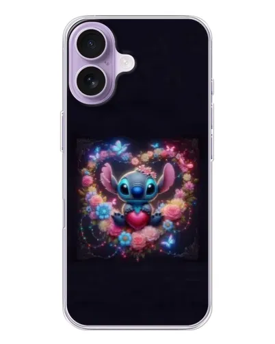 Чехол для iPhone 17 с картинкой «Stitch в цветах» Чехол для iPhone 17 с картинкой «Stitch в цветах»