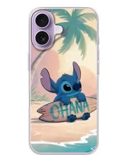 Чехол для iPhone 17 с картинкой «Стич на серфе»