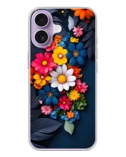 Чехол для iPhone 17 с картинкой «Цветочная феерия»