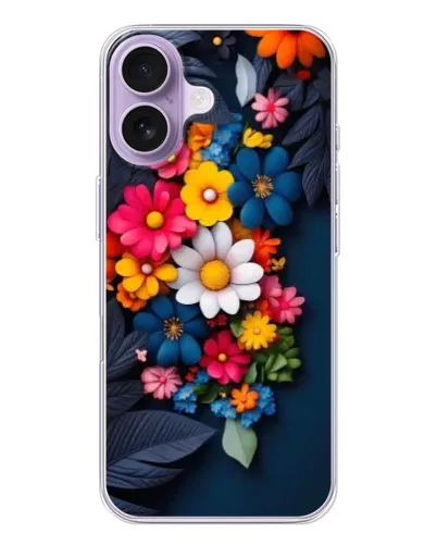 Чехол для iPhone 17 с картинкой «Цветочная феерия»