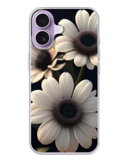 Чехол для iPhone 17 с картинкой «Белые маргаритки макро»