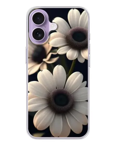 Чехол для iPhone 17 с картинкой «Белые маргаритки макро»