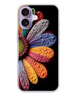 Чехол для iPhone 17 с картинкой «Радужный цветок»