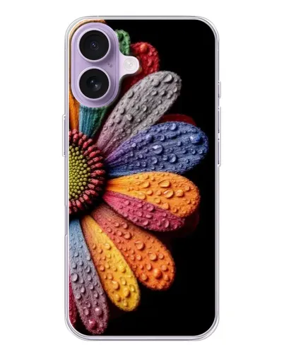 Чехол для iPhone 17 с картинкой «Радужный цветок»