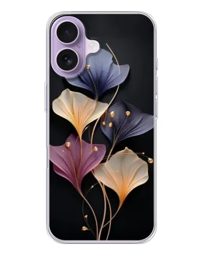Чехол для iPhone 17 с картинкой «Лиловые цветы грации»