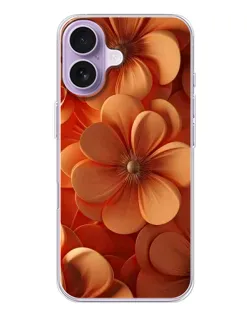 Чехол для iPhone 17 с картинкой «Оранжевый макро цветок»