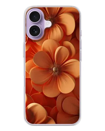 Чехол для iPhone 17 с картинкой «Оранжевый макро цветок»