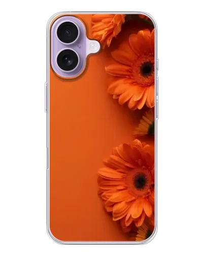 Чехол для iPhone 17 с картинкой «Оранжевые герберы»