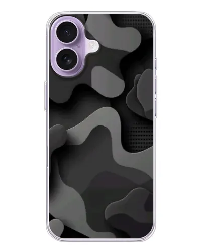 Чехол для iPhone 17 с картинкой «Темный абстрактный камуфляж» Чехол для iPhone 17 с картинкой «Темный абстрактный камуфляж»