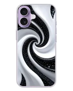 Чехол для iPhone 17 с картинкой «Черно-белая спираль» Чехол для iPhone 17 с картинкой «Черно-белая спираль»