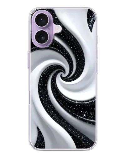 Чехол для iPhone 17 с картинкой «Черно-белая спираль» Чехол для iPhone 17 с картинкой «Черно-белая спираль»