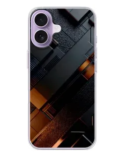 Чехол для iPhone 17 с картинкой «Черные геометрические блоки» Чехол для iPhone 17 с картинкой «Черные геометрические блоки»