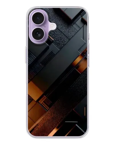Чехол для iPhone 17 с картинкой «Черные геометрические блоки» Чехол для iPhone 17 с картинкой «Черные геометрические блоки»