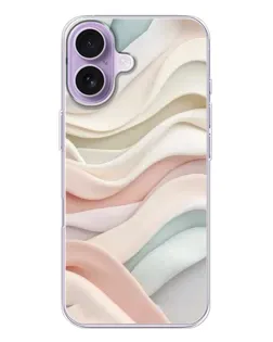 Чехол для iPhone 17 с картинкой «Пастельные нежные волны» Чехол для iPhone 17 с картинкой «Пастельные нежные волны»
