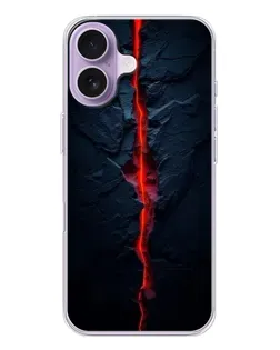 Чехол для iPhone 17 с картинкой «Kрасная лавовая трещина» Чехол для iPhone 17 с картинкой «Kрасная лавовая трещина»