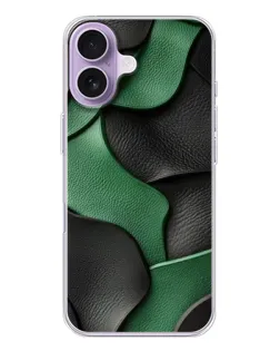 Чехол для iPhone 17 с картинкой «Зеленые кожаные волны» Чехол для iPhone 17 с картинкой «Зеленые кожаные волны»