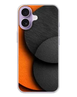 Чехол для iPhone 17 с картинкой «Геометрия оранжевых кругов» Чехол для iPhone 17 с картинкой «Геометрия оранжевых кругов»