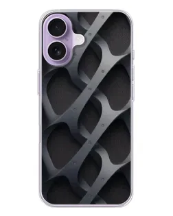 Чехол для iPhone 17 с картинкой «Объемное серое плетение» Чехол для iPhone 17 с картинкой «Объемное серое плетение»