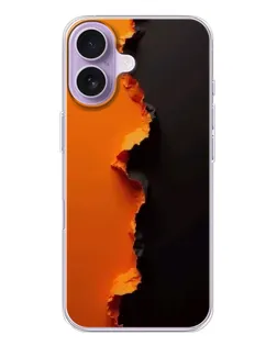 Чехол для iPhone 17 с картинкой «Оранжевый разлом» Чехол для iPhone 17 с картинкой «Оранжевый разлом»