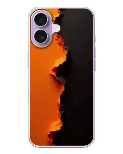 Чехол для iPhone 17 с картинкой «Оранжевый разлом» Чехол для iPhone 17 с картинкой «Оранжевый разлом»