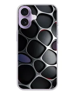 Чехол для iPhone 17 с картинкой «Объемная темная решетка» Чехол для iPhone 17 с картинкой «Объемная темная решетка»