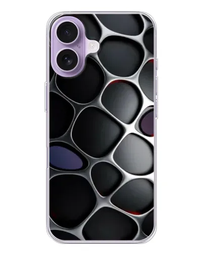 Чехол для iPhone 17 с картинкой «Объемная темная решетка» Чехол для iPhone 17 с картинкой «Объемная темная решетка»