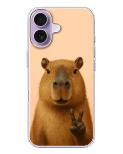 Чохол для iPhone 17 з картинкою «Капібара вікторія» Чохол для iPhone 17 з картинкою «Капібара вікторія»