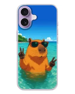 Чохол для iPhone 17 з картинкою «Морська капібара» Чохол для iPhone 17 з картинкою «Морська капібара»