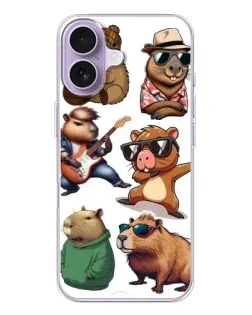 Чохол для iPhone 17 з картинкою «Круті капібари музиканти» Чохол для iPhone 17 з картинкою «Круті капібари музиканти»