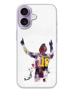 Чехол для iPhone 17 с картинкой «Акварельный Месси Барселона»