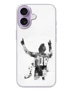 Чехол для iPhone 17 с картинкой «Черно-белый силуэт Месси» Чехол для iPhone 17 с картинкой «Черно-белый силуэт Месси»