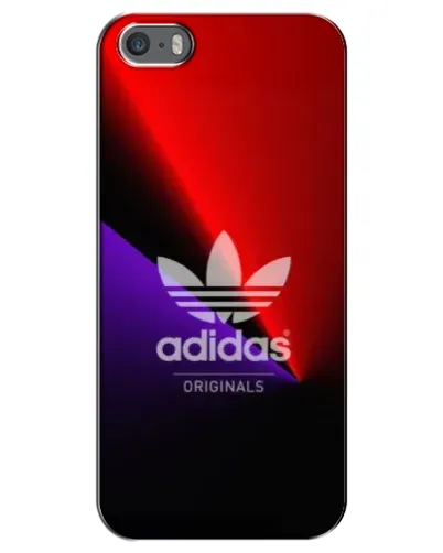 Чехол для iPhone 5 / 5s / SE с картинкой «Adidas Red Neon»