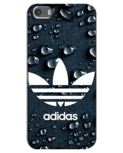 Чехол для iPhone 5 / 5s / SE с картинкой «Adidas Trefoil Blue»