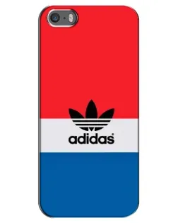Чехол для iPhone 5 / 5s / SE с картинкой «Ретро блоки Adidas»