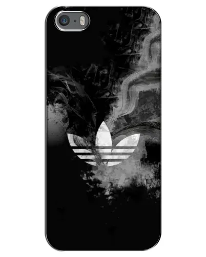Чехол для iPhone 5 / 5s / SE с картинкой «Абстрактный дым Adidas»