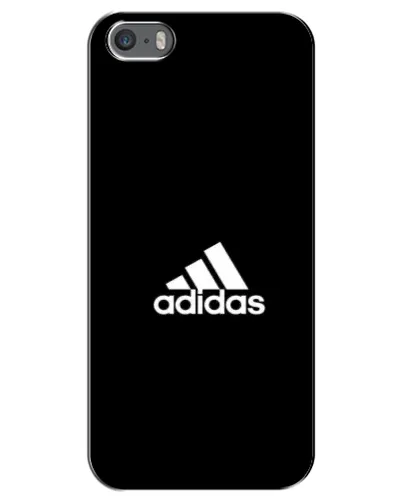 Чехол для iPhone 5 / 5s / SE с картинкой «Черная классика Adidas»
