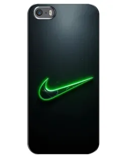 Чохол для iPhone 5 / 5s / SE з картинкою «Неоновий контур Nike» Чохол для iPhone 5 / 5s / SE з картинкою «Неоновий контур Nike»