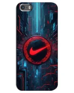 Чохол для iPhone 5 / 5s / SE з картинкою «Техногенний стиль Nike» Чохол для iPhone 5 / 5s / SE з картинкою «Техногенний стиль Nike»