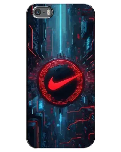 Чохол для iPhone 5 / 5s / SE з картинкою «Техногенний стиль Nike»
