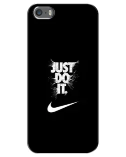 Чохол для iPhone 5 / 5s / SE з картинкою «Текстовий принт Nike» Чохол для iPhone 5 / 5s / SE з картинкою «Текстовий принт Nike»