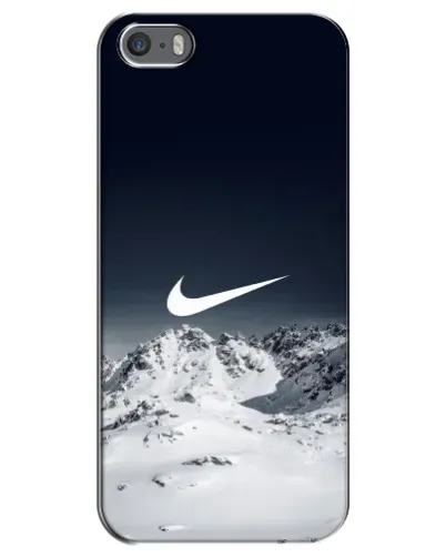 Чохол для iPhone 5 / 5s / SE з картинкою «Nike — зимові гори»