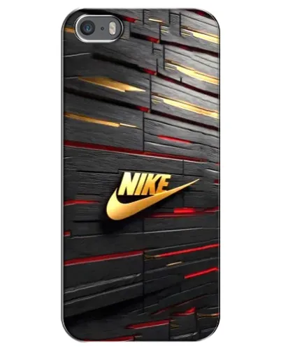 Чохол для iPhone 5 / 5s / SE з картинкою «Золотий Nike на металі»