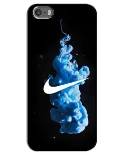 Чохол для iPhone 5 / 5s / SE з картинкою «Nike та синій дим» Чохол для iPhone 5 / 5s / SE з картинкою «Nike та синій дим»