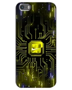 Чохол для iPhone 5 / 5s / SE з картинкою «Nike — золота іскра» Чохол для iPhone 5 / 5s / SE з картинкою «Nike — золота іскра»
