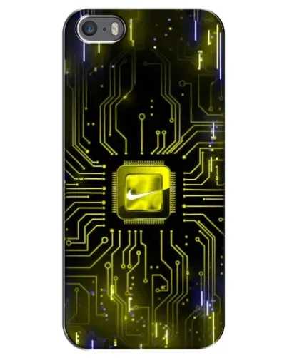 Чохол для iPhone 5 / 5s / SE з картинкою «Nike — золота іскра»